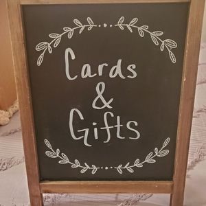 Wedding cards and gifts sign